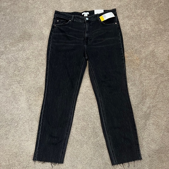 NWT H&M High Waist Black Jeans - Picture 1 of 6